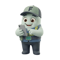 Fixerezo mascot holding a phone