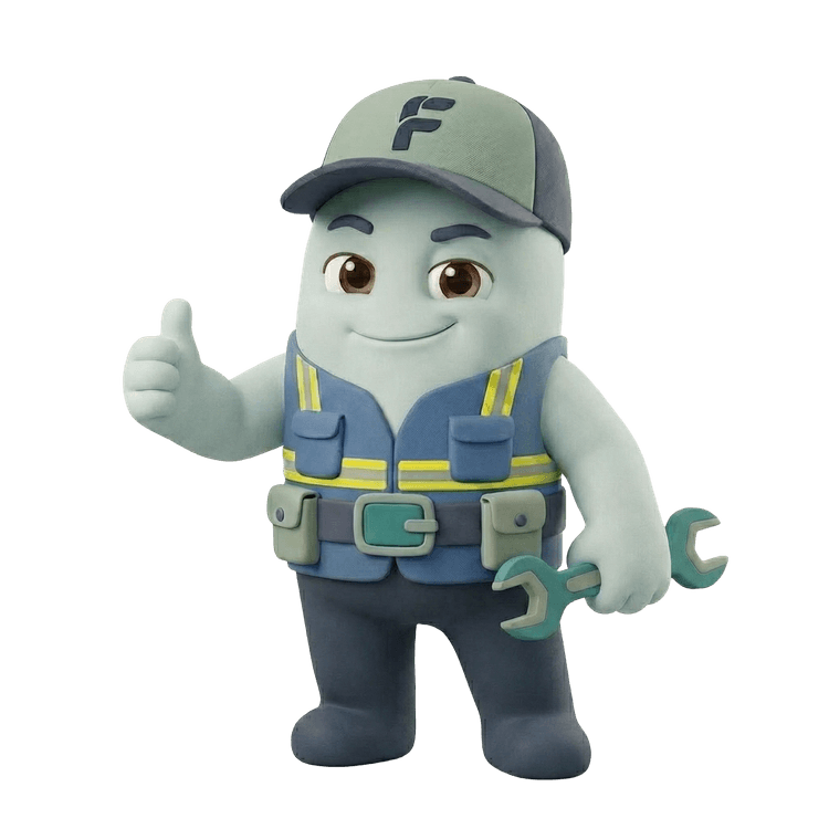 Fixerezo mascot thumbs up