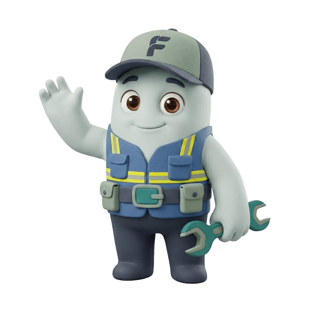 Fixerezo mascot welcoming users